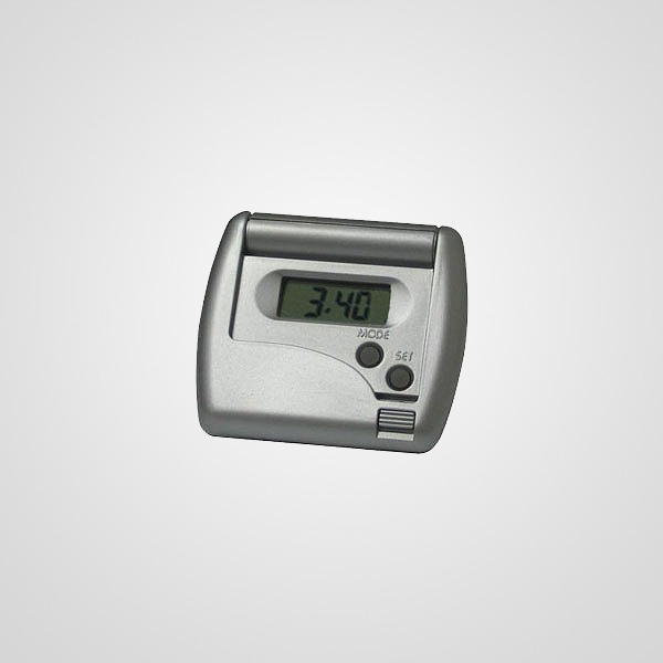 AC171 Reloj de viaje con sistema press up y alarma Embalado en caja