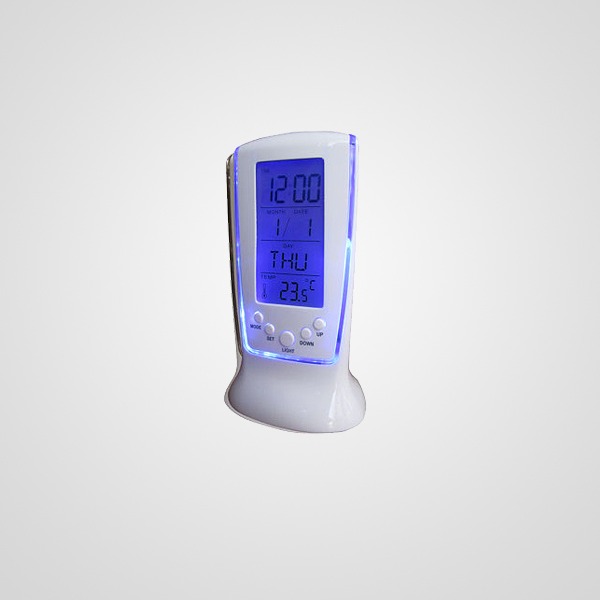 CL510 Reloj digital luminoso con alarma Calendario y temperatura. Requiere