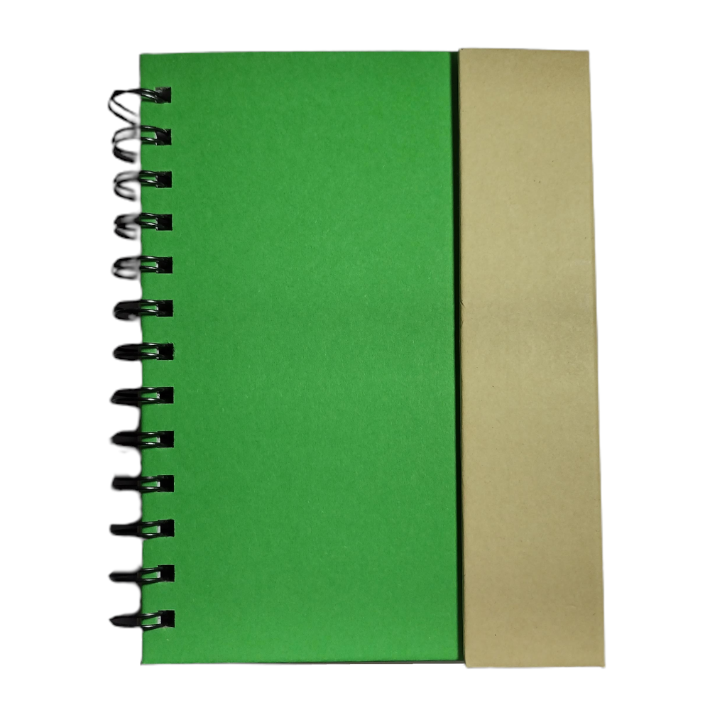 21169 Descripción: Cuaderno ecológico espiralado, provee un bolígrafo